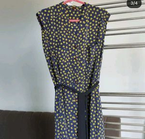 Floral Midi Dress with belt.