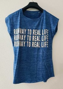 Casual Sporty Tee - Blue