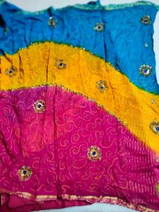 saree garba night style or jaipuri print 💗