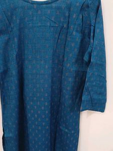 Embroidered Blue Kurta