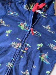 Polo Assn. Printed Zip-Up Hoodie