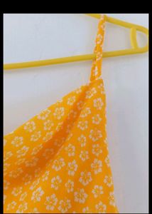 H&amp;M Backless Yellow Dress