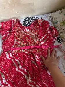 elegant KURTI, Bandhni Style ❤️❤️❤️🤍