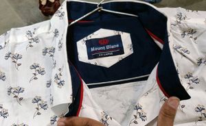 White Colour Men&#39;s Shirt 😍😍Mount Blane Brand Amazing Stuff