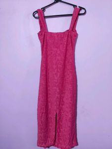 NEWME PINK MIDI DRESS