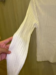 Heart Neckline Zudio White Top