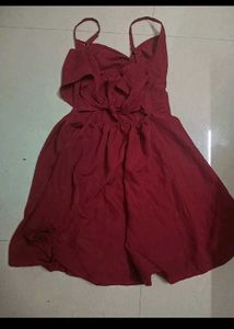 Red Cutout Mini Dress