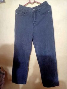 Black Straight Leg Jeans