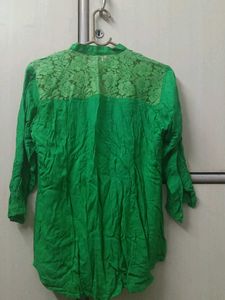 Green Lace Top for women