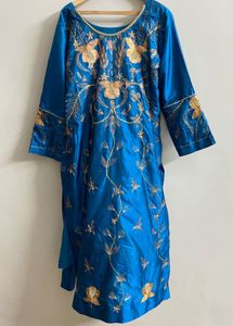 Zari silk suit