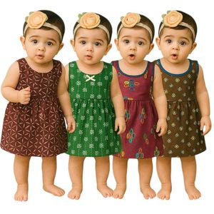 Cute Baby Girl Dresses pack of 4