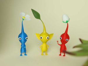 Yellow Pikmin Figure 3d Printed