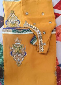 Elegant Embroidered Saree