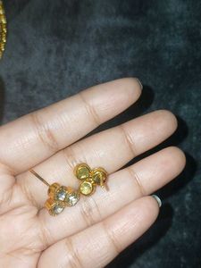 New Choker + Earrings Golden
