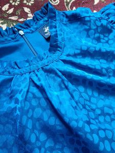 Blue Full Sleeves Top
