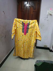 Yellow Bird Print Tunic Top
