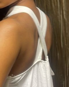 Halter Neck White Maxi Dress