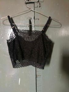 Black Bralette Paded Sexy Top