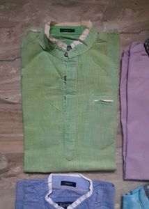 Long Fit L Size Men Shirt Combo Set