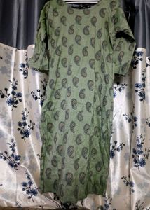 Elegant Green Printed Kurta