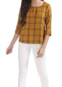 Mustard Top With Pocket