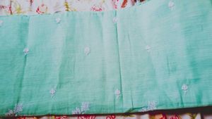 Mint Embroidered Fabric