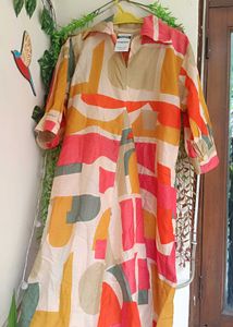 Abstract Print Dress