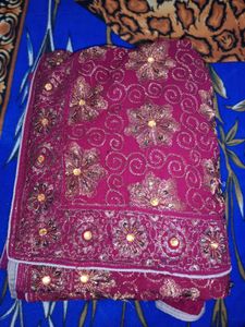 Embroidery Work Saree