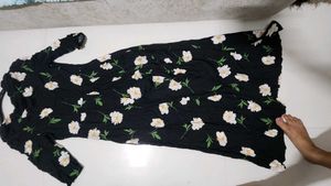 European Style Floral Long Dress