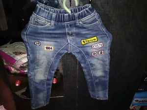 winter Cute Patched Denim Jeans