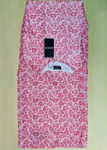 Pink Heart Print Tank Top