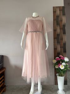 pink tulle gown