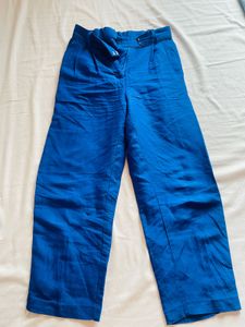 Blue Wide Leg Trousers