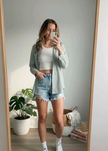 Grey Striped Shirt