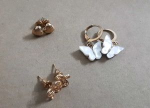 3 PAIR CUTE EARRINGS