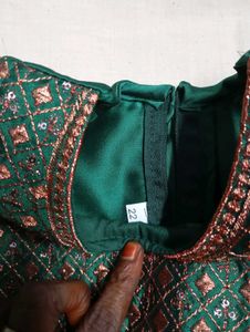 Emerald Green Lehenga Choli Set