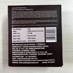 Natural Hair Colour Shesha Ayurveda Nilini Brow