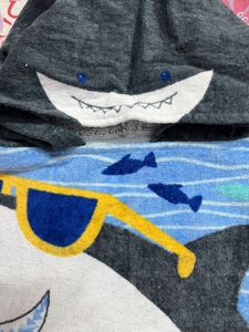 Shark Towel Poncho - Kids Size