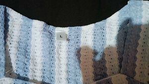 Blue And White Stylish Top