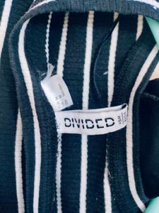 black striped crop top