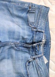 Light Wash Distressed Skinny Jeans