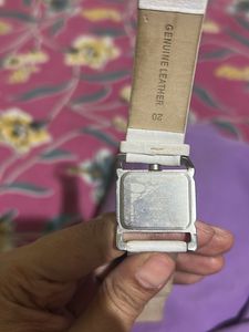 White Leather Strap Fastrack Watch