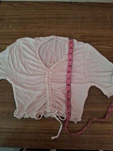 Ruched Crop Top - Soft White | Stylish &amp;Comfy