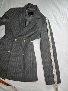 Striped Double-Breasted Blazer bust 34
