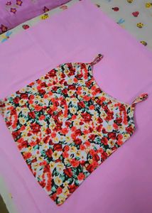 Floral printed crop top