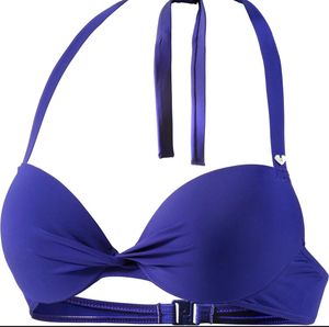 Purple California Top Neck Push Up Bra