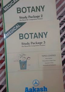 Aakash Botony Stydy Package 2 &amp;3 For Medical