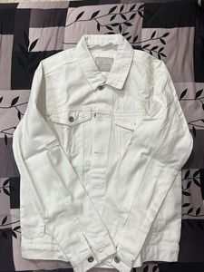 Stylish White Denim Jacket