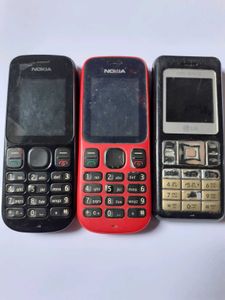 Vintage Nokia & LG Cell Phones - Lot of 3