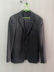Gray Casual Blazer
